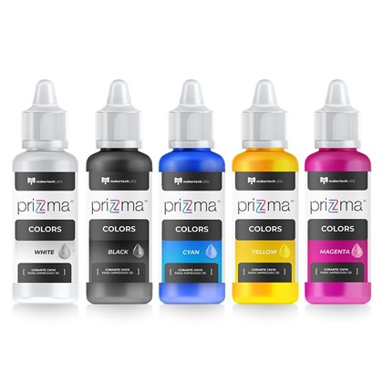 priZma 3D Colors - Corante CMYK e Pigmento - Kit 5 cores
