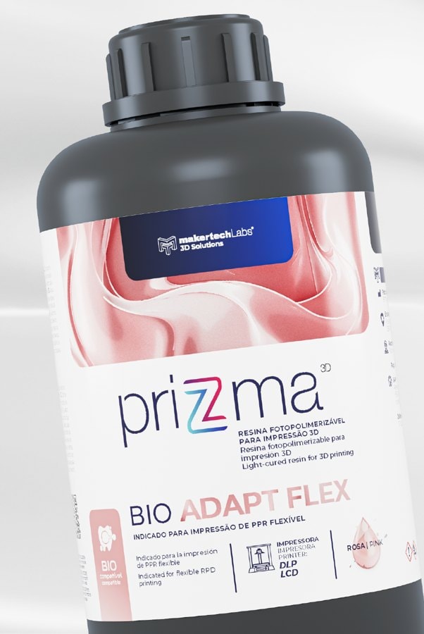Frasco da resina priZma 3D Bio Adapt Flex